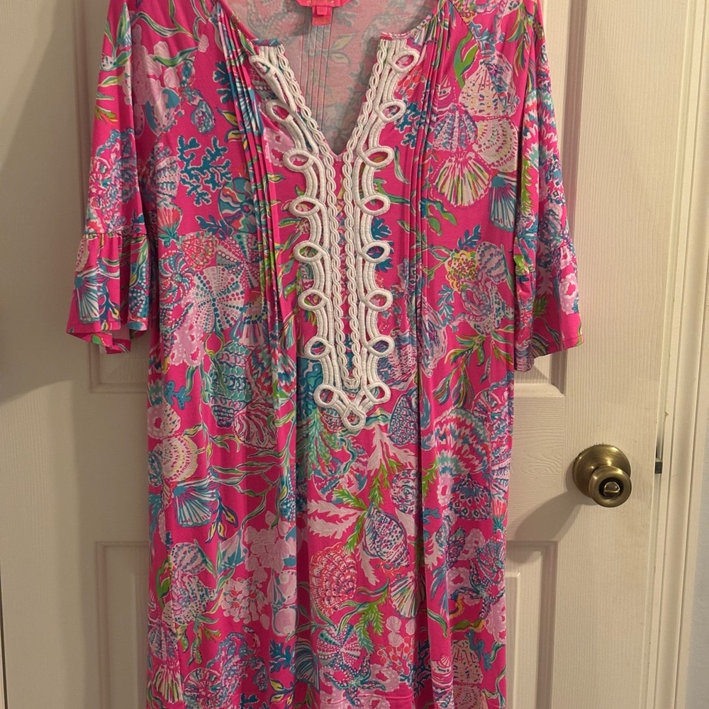Vibrant Pink Floral Dress